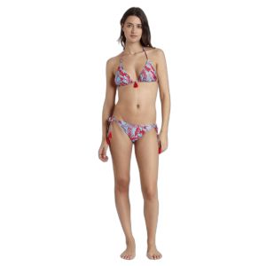 Admas pour femme. Haut de bikini bleu et rouge turquoise Hawaii