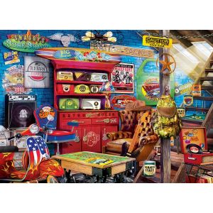 Master pieces Puzzle 1000 pièces : Man Cave - Retro Rules