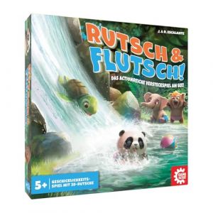 The Game Factory 3d-rutsche 646306-Jeu d'adresse Riche en Action partir de 5 Ans Familial-Jeu d'enfant-pour 2 &agrave; 4 Joueurs, 646306, Glissement et d&eacute;bordement, f&uuml;r 2-4 Spieler