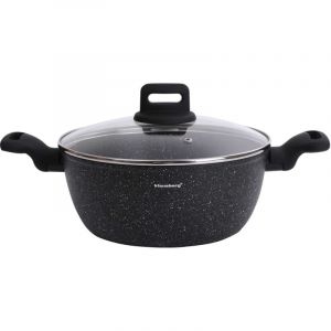 Marmite avec rev&ecirc;tement en marbre 24 cm 3,7 L KLAUSBERG KB-7671