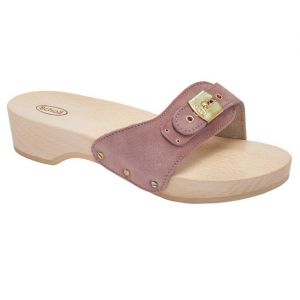 Scholl Mules à talon Pescura cuir suède Rose - Couleur Rose - Taille 37