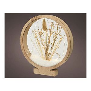 Cercle en bois avec micro LED 4,30 x 25 x 27,5 cm 25 LED