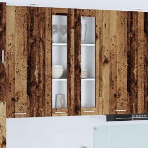 VidaXL Armoire Suspendue Avec Porte Riga Bois Ancien 60 X 31 X 100 Cm