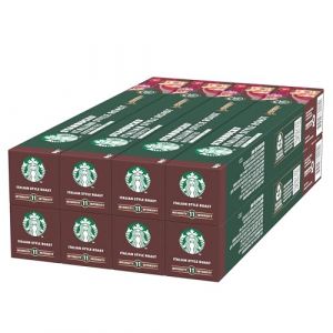 Starbucks Italian Style Roast by Nespresso, Torréfaction Brune, Capsules de Café 8 x 10 (80 Capsules)