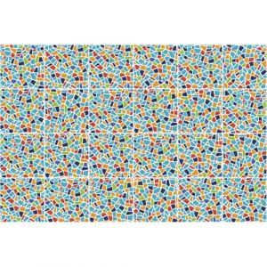 Ambiance Sticker Muraux Carrelages Adhésif pour Cuisine et Salle de Bain Carreaux de Ciment Terrazzo Wendy - 24 Stickers de 15 x 15 cm