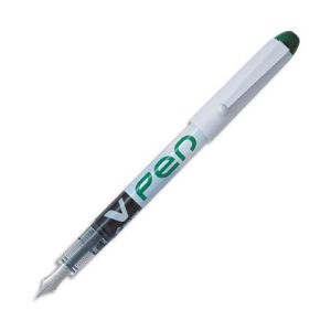 Pilot Stylo plume V-Pen vert jetable à encre effaçable