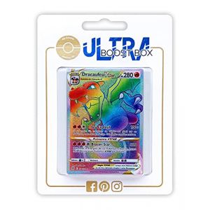 My-booster Dracaufeu VSTAR 174/172 Arc en Ciel Secrète - Ultraboost X Epée et Bouclier 9 - Stars Étincelantes - Coffret de 10 Cartes Pokémon Françaises