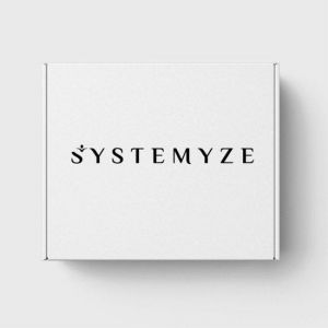 Systemyze Bullet Journal - Carnet A5 - Carnet de notes - Couverture rigide en cuir végétal - Bleu marine