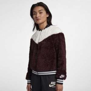 Nike Veste aviateur en Sherpa Sportswear pour Femme - Noir - Couleur Noir - Taille XS