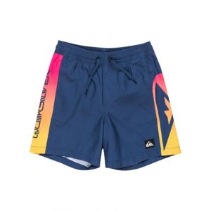 Quiksilver Maillot de bain Everyday Holmes Volley 14 bleu marine rose enfant - 8