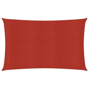 Voile toile d'ombrage parasol 160 g/m² rouge 3 x 5 m PEHD 02_0009272