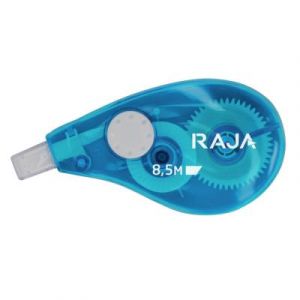 RAJA Correcteur à sec roller à dépose latérale 5 mm x 8,5m - Corps translucide