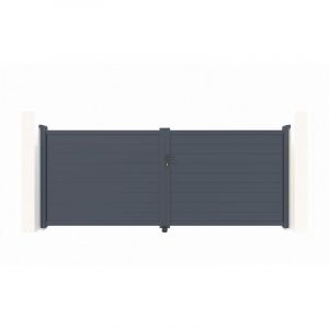 Casanoov - Portail aluminium battant eiger 400x160cm