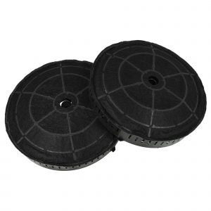 Vhbw 2x Filtres à charbon actif compatible avec Elica BELT BL/F/55 PRF0034211C, BELT BL/F/80 PRF0032793C, BELT BL/F/80 hotte aspirante - 17,2 cm