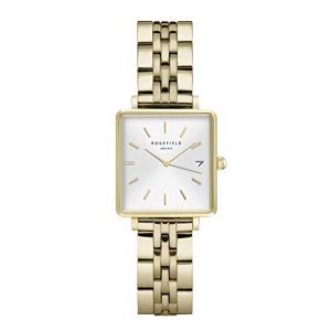 Rosefield Montres Femme "The Boxy XS" Quartz - Boîtier métal doré