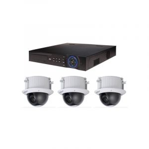 Dahua Kit Vidéosurveillance Enregistreur dvr et 3 Caméras Dôme Analogiques hdcvi