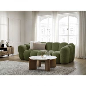 Bobochic Canap&eacute; droit fixe Canap&eacute; droit fixe 3 places hippolyte Vert