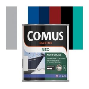 Comus NEO NB GRIS 0,75L - Peinture antifouling haute performance à matrice mixte MARINE