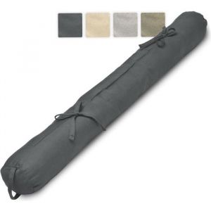 Boudin bas de porte &ndash; 100% Coton &ndash; 100x10cm Anthrazit - Beautissu