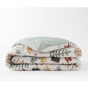 L'effet Papillon - Couette temp&eacute;r&eacute;e imprim&eacute;e 260 x 240 cm coton imprim&eacute; Polisson