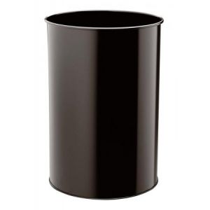 Durable 3303-01 - Corbeille à papier METAL, 30L, coloris noir