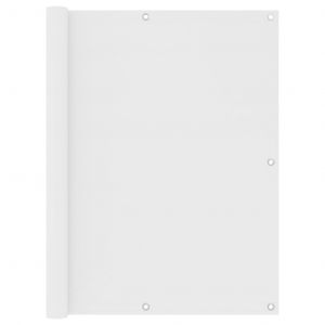 VidaXL Écran de balcon Blanc 120x500 cm Tissu Oxford