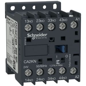 Schneider Electric Ca2kn40m7 - Contacteur Tétrapolaire - 4no - 10a - Bobine 220vac - Vis - Ca2kn