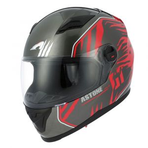 Image de Astone Casque int&eacute;gral GT2 Graphic PREDATOR noir/rouge - L