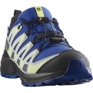Salomon Chaussures XA Pro V8 Waterproof bleu cobalt vert enfant - 38