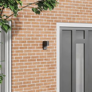 VidaXL Appliques Murales En Acier Inoxydable Noir Ip44