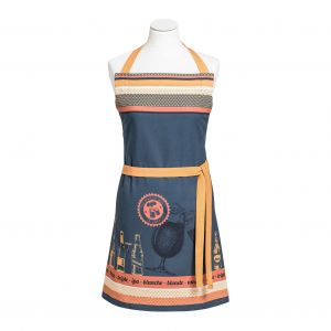 Coucke Tablier coton multicolore et lien coulissant BIERES