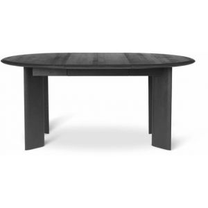 Image de Ferm Living Table Bevel - blanc - 117 - 217 cm Noir