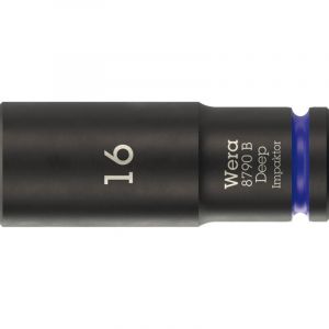 Wera 05005557001 8790 B Douilles Impaktor Deep avec emmanchement 3/8", 16 x 63 mm