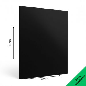 Panneau Composite Aluminium Couleur 3 mm - Plaque Aluminium Composite. Plaque Alu Couleur 3 mm. Composite Aluminium Couleur - Noir - 700 x 700 mm