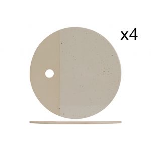 Image de Cosy & Trendy 4 Planches &agrave; servir en gr&egrave;s Amuse quartz - D.29 cm