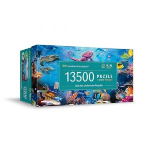 Trefl Puzzle 13500 pièces : Unlimited Fit Technology - Plongez dans le paradis sous-marin