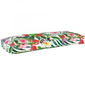 VidaXL Coussin De Palette Pour Banc Jungle Tropical 100x40x8 Cm En Tissu Oxford