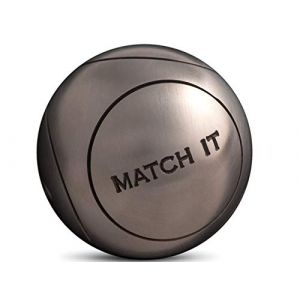 Image de Obut Match it INOX 72mm strie1 - Boules de pétanque - Argent métalisé - Taille 660g