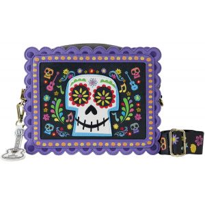 Funko Sac &agrave; bandouli&egrave;re Loungeflt Disney Pixar Coco Miguel Floral Skull
