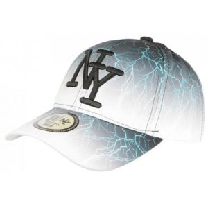 Casquette Enfant Blanche et Noire Originale Eclyr NY Baseball de 7a 12 ans - Taille unique - Blanc