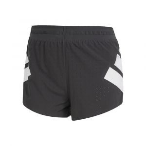 Adidas Road To Records 2in Split Short De Running Femmes - Noir, Blanc, Taille S