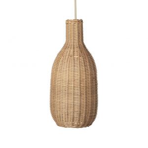 Image de Ferm Living Accessoire luminaire BRAIDED-Abat jour pour suspension Rotin H38cm Beige