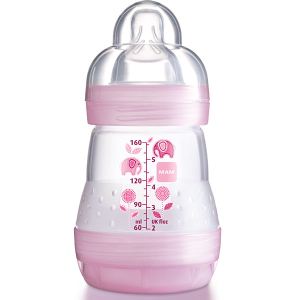 Mam Biberon Africa anticolique 160 ml avec tétine en silicone Débit 1
