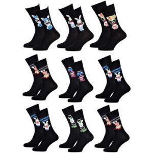Chaussettes Pack Homme Lapins Cretins Pack De 9 Paires Chaussettes Surprise