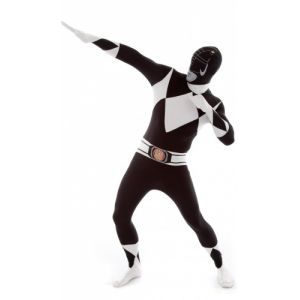 Image de Déguisement Morphsuits Power Rangers noir adulte