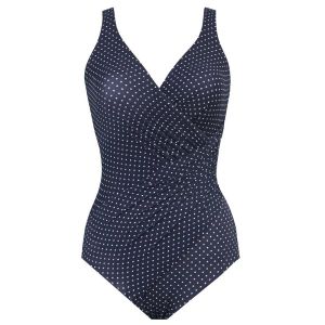 MIRACLESUIT maillot de bain 1 pièce gainant Oceanus sans armatures Must Haves Noir/Blanc - Taille 42