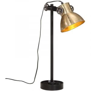VidaXL Lampe De Bureau 25 W Laiton Antique 15x15x55 Cm E27