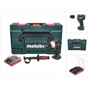 Metabo BS 18 LTX BL I Perceuse-visseuse sans fil 18 V 130 Nm sans balais + Jeu d'embouts - 32 pièces + X - sans batterie,