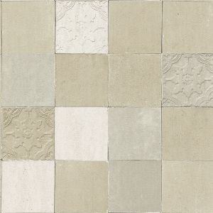 Image de A.S. Creation Papier peint intissé 374064 New Walls - Papier peint carreaux de ciment & carrelage Beige/Crème Gris Argent - 10,05 x 0,53 m