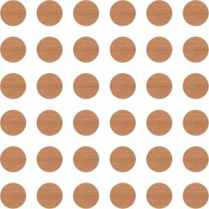 Cyclingcolors 36x Cache vis adhésif autocollant diamètre 25mm protection bouchon trou obturateur meuble table chaise maison, Chêne corbridge
